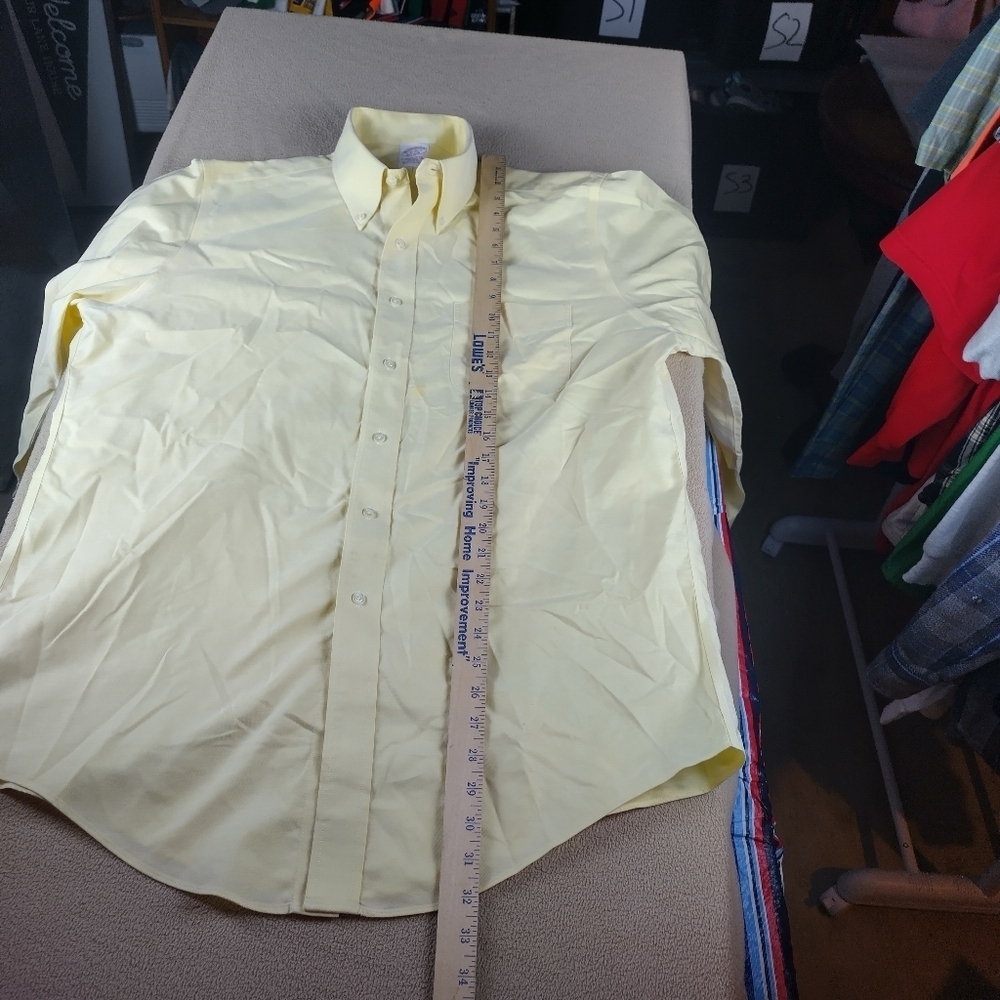 Brooks Brothers Size 16-35 Men's Button Down Dress Shirt - Picture 9 of 12